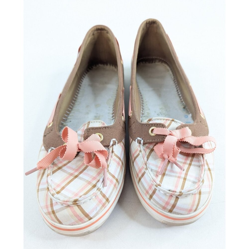 Sperry Hailey Slip-On Loafers Women’s Size 10 M Brown Peach Plaid - Picture 8 of 8